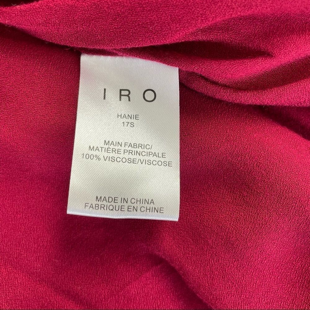 IRO- Raspberry Mini Dress Size 38 (M/6) - Picture 9 of 12